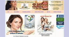 Desktop Screenshot of oriflameelsalvador.com