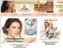 Tablet Screenshot of oriflameelsalvador.com